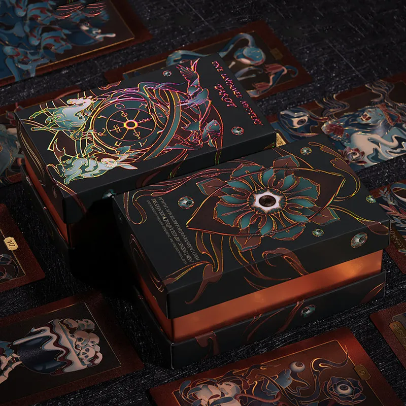 Mystery Rider-Waite Tarot Dark Aesthetic Beginner-Friendly Rose Gold 