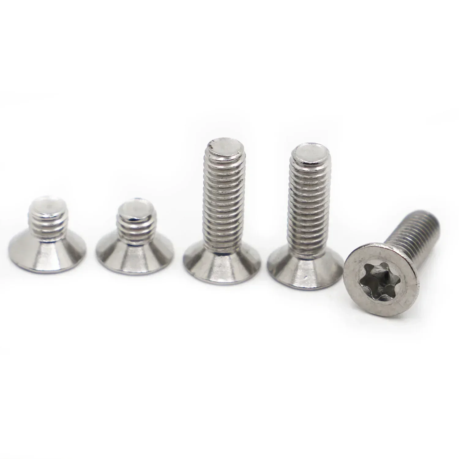GB2673  5-50pcs Flat Countersunk Head Six-Lobe Torx Screw Bolt M1.4 M1.6 M2 M2.5 M3 M4 M5 M6 M8 304 A2-70 Stainless Steel