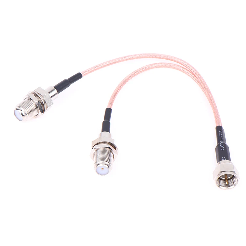 Cable Coaxial Divisor Tipo F RG6 Antena De TV De 50 Ohmios Combinador Divisor De 3 Vías RFAdapter F Macho A F Hembra Dual