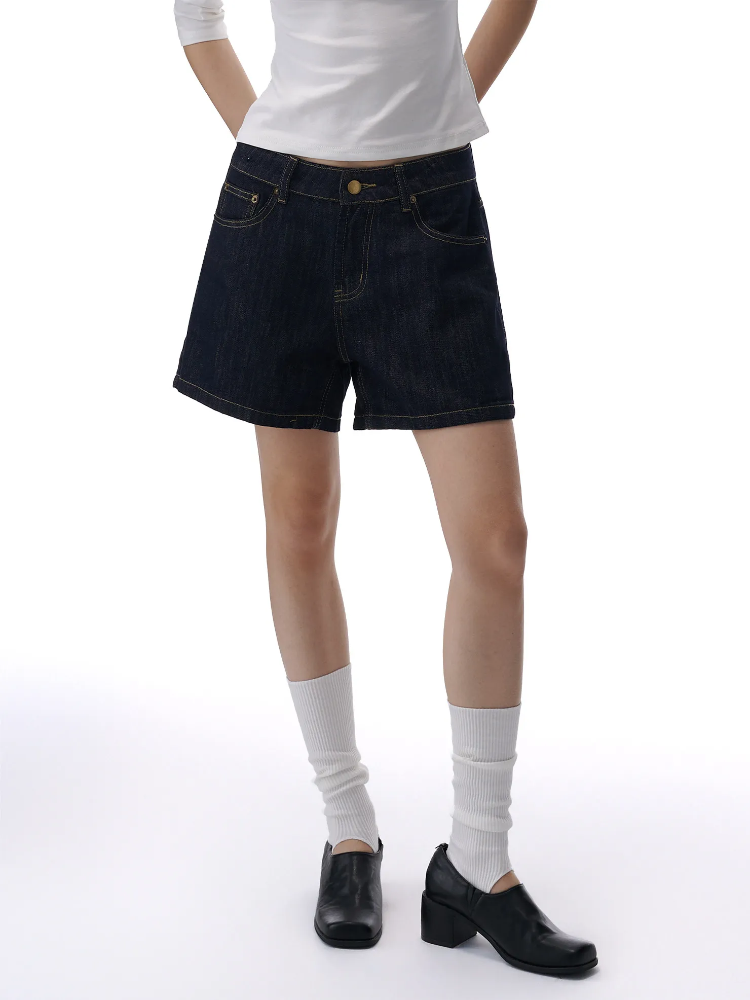 ZHISILAO New High Waist Wide Leg Denim Shorts Women Vintage Causal Cotton Soft Jeans Shorts Summer 2026