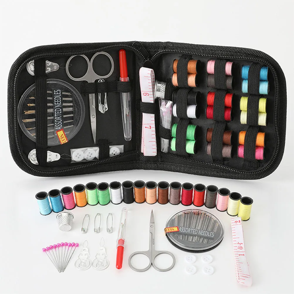 

1Set Needle Thread Storage Bag Compact Nylon Metal Sewing Needlework Pouch Home Clothes Shop Travel Needle Thread Container