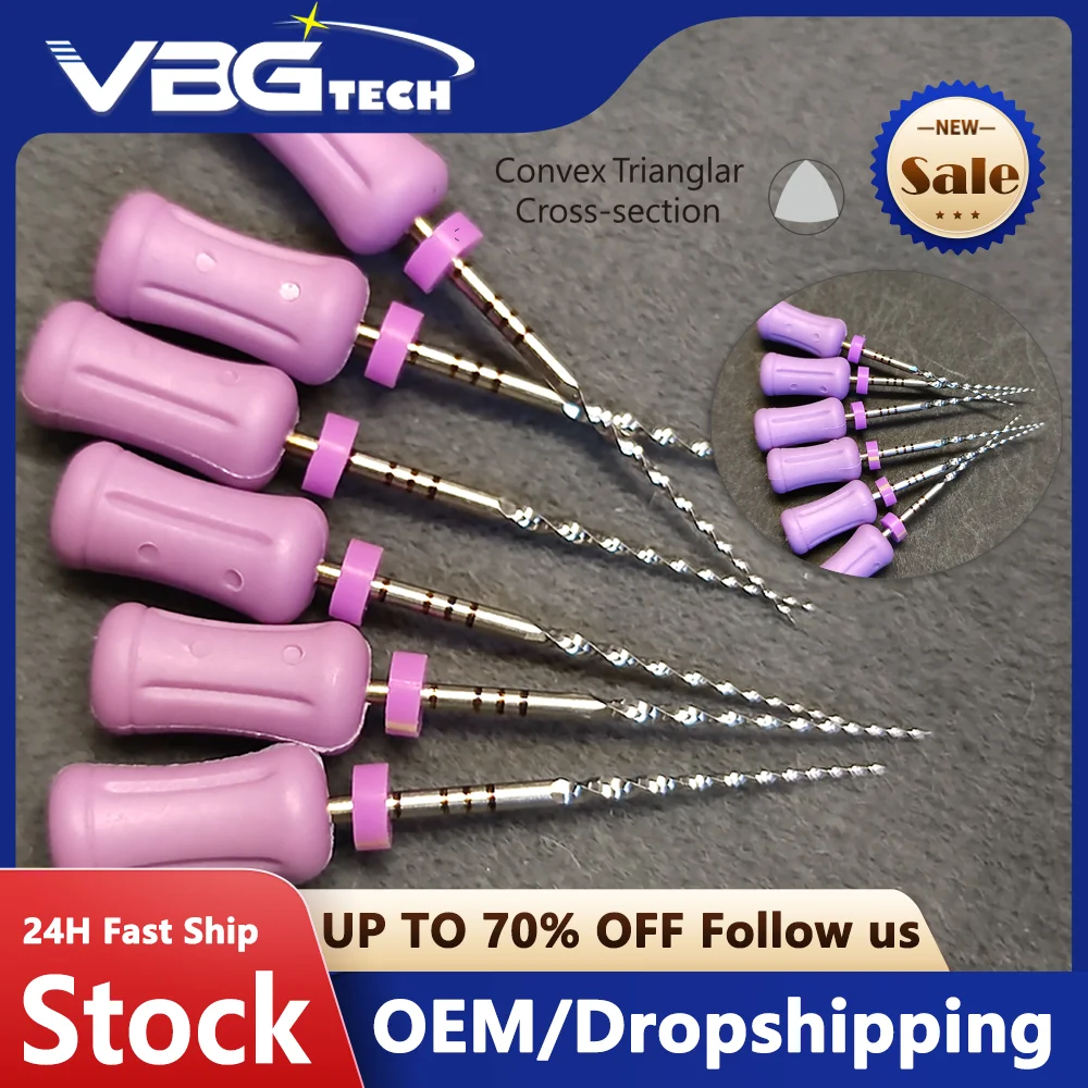 เครื่องมือรักษารากฟันแบบโรตารี่ชนิดเงิน พร้อมระบบกระตุ้นความร้อน ขนาด 31 มม. รุ่น SX-F3 สำหรับทันตแพทย์ ใช้สำหรับการรักษารากฟันซ้ำ