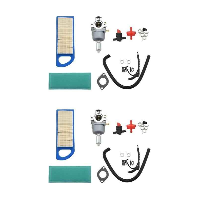 2X 791858 Carburetor For Briggs & Stratton 792358 791858 14Hp 15Hp 16Hp 17Hp 17.5 Hp 18Hp Craftsman Lawn Tractor Mower