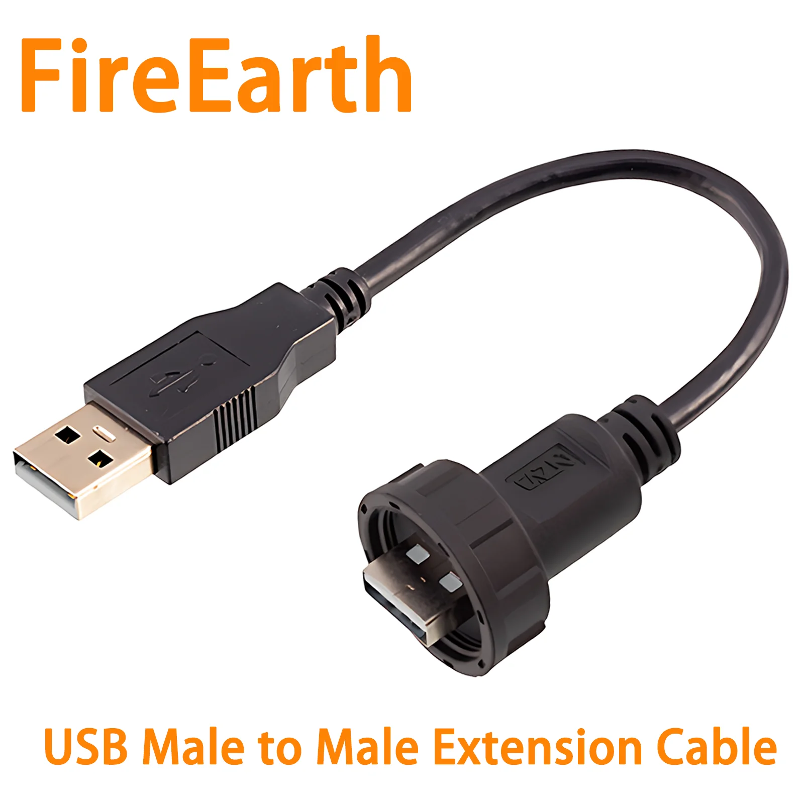 

USB 2.0 Male to Male Extension Cable 30cm/50cm/100cm Front Panel Mount with Screw Fix for PC Case Motherboard Installation
