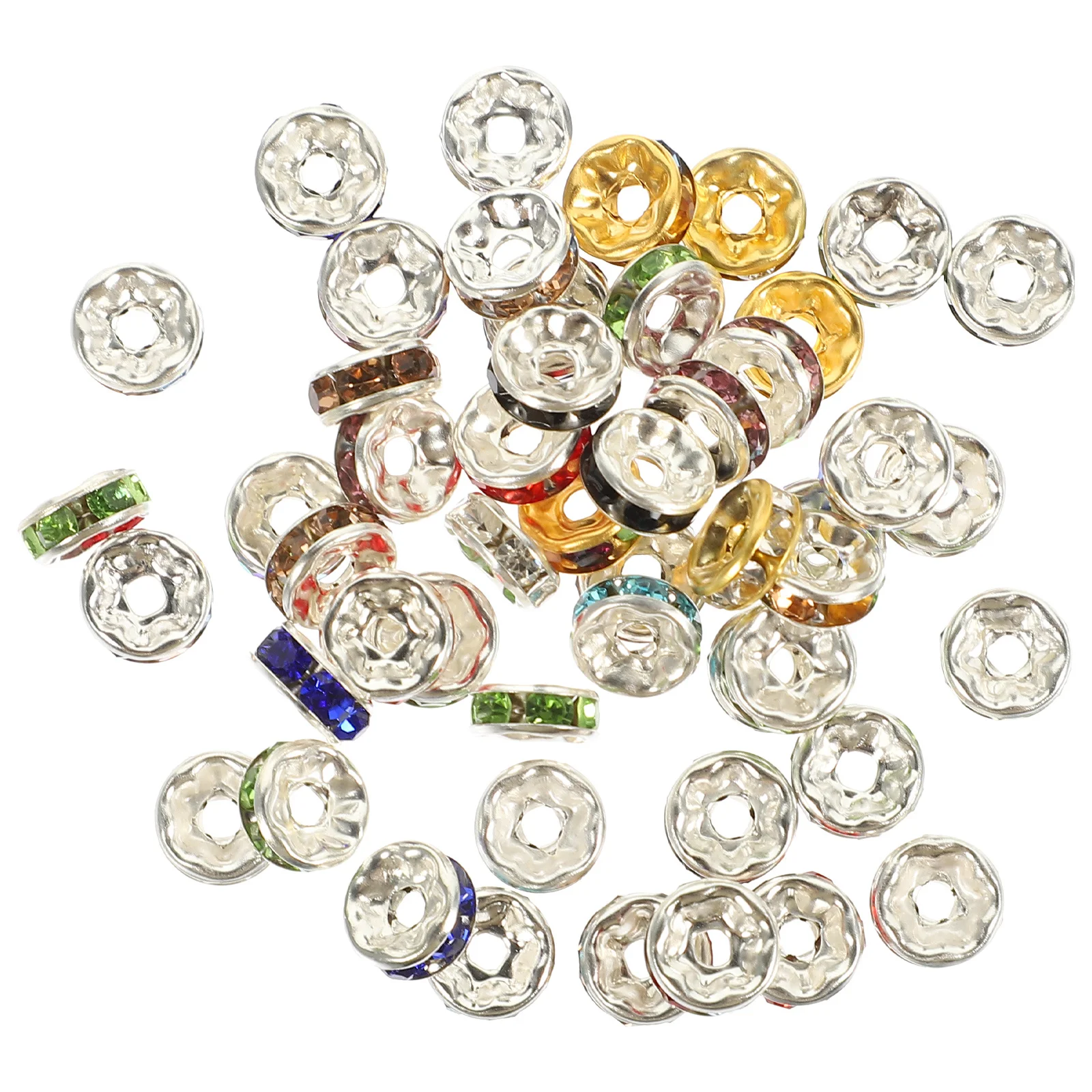 

300Pcs Lightweight Durable Crystal Beads Charm for DIY Necklace Bracelet Jewelry Making Decorative Spacer Beads