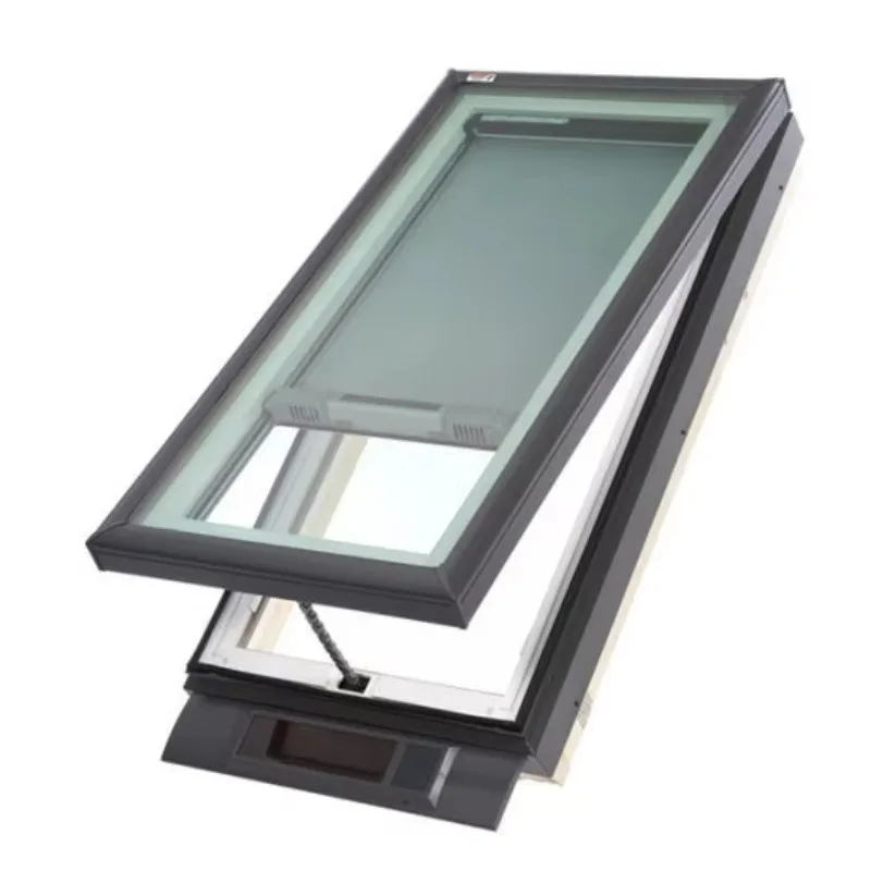 Hot Sale Waterproof Electric Aluminum Glass Roof Skylight Top Open Skylight Roof Window Skylight