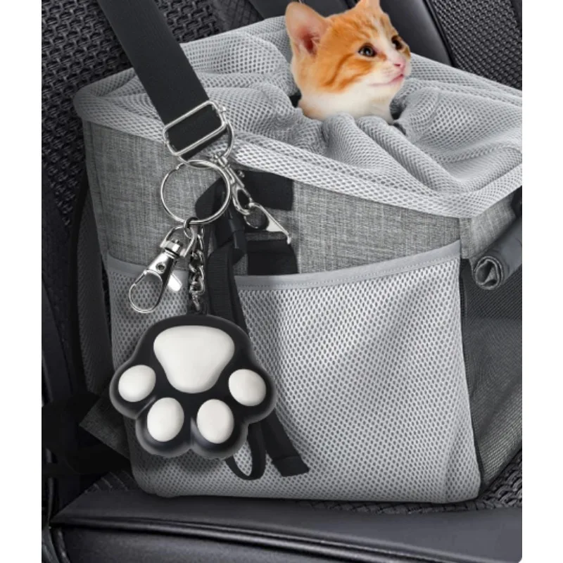 Pet Portable Backpack Large Capacity Breathable Foldable Cartoon Panorama Cat Capsule Cat Bag Soft Texture and Skin-friendly