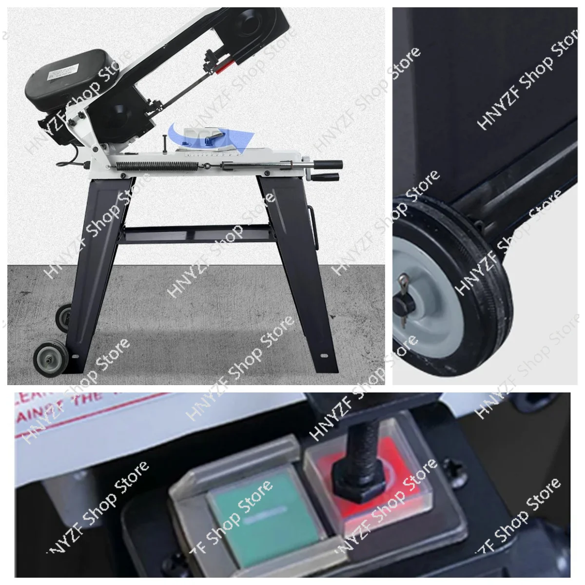 HX-115 Band Saw Machine Steel Cutting Machine Household Angle Bevel Cutting Heavy-duty High-power Profile Metal Square Tube