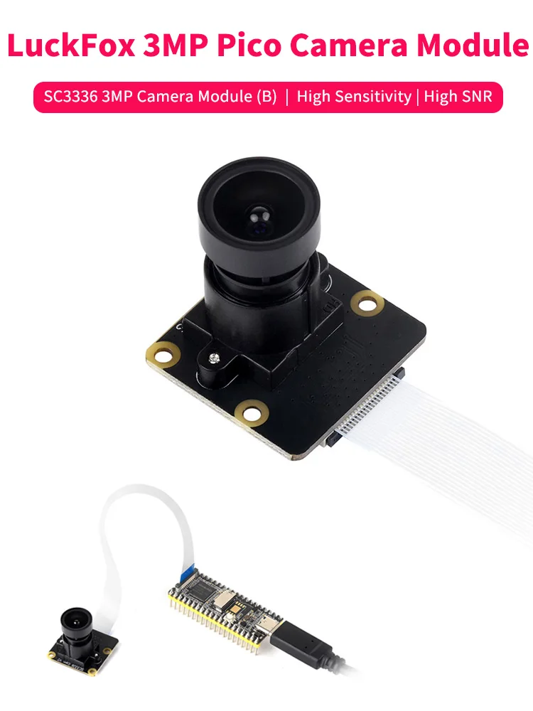 LuckFox Pico Camera SC3336 Moduł kamery 3MP (B) Wysoka czułość Niskie światło Wydajność Kompatybilna płyta LuckFox Pico Series — zdjęcie produktu 7