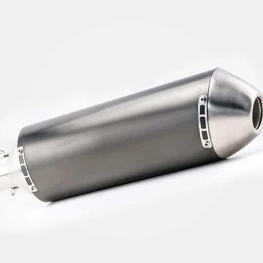 RS Motorcycle Aftermarket Exhaust Muffler (Compatible with FMF, KLX, and other models) — 51mm Universal Fit
