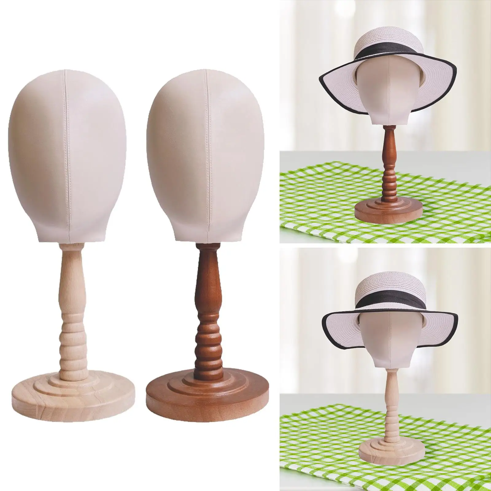 

Wig Display Model Freestanding Mannequin Head for Hairpieces Headband Salon