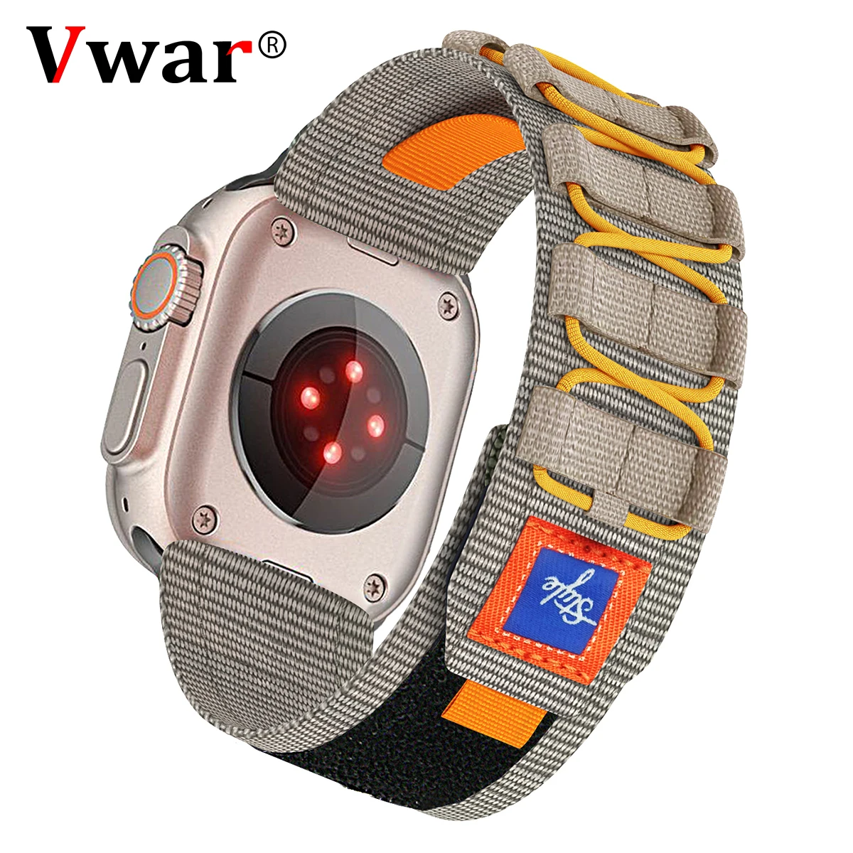 

Ремешок Тактический альпийский спортивный для Apple Watch Band Ultra 2 49 мм Series 9 8 7 6 5, нейлоновый браслет для iWatch 45 мм 44 мм 42 мм