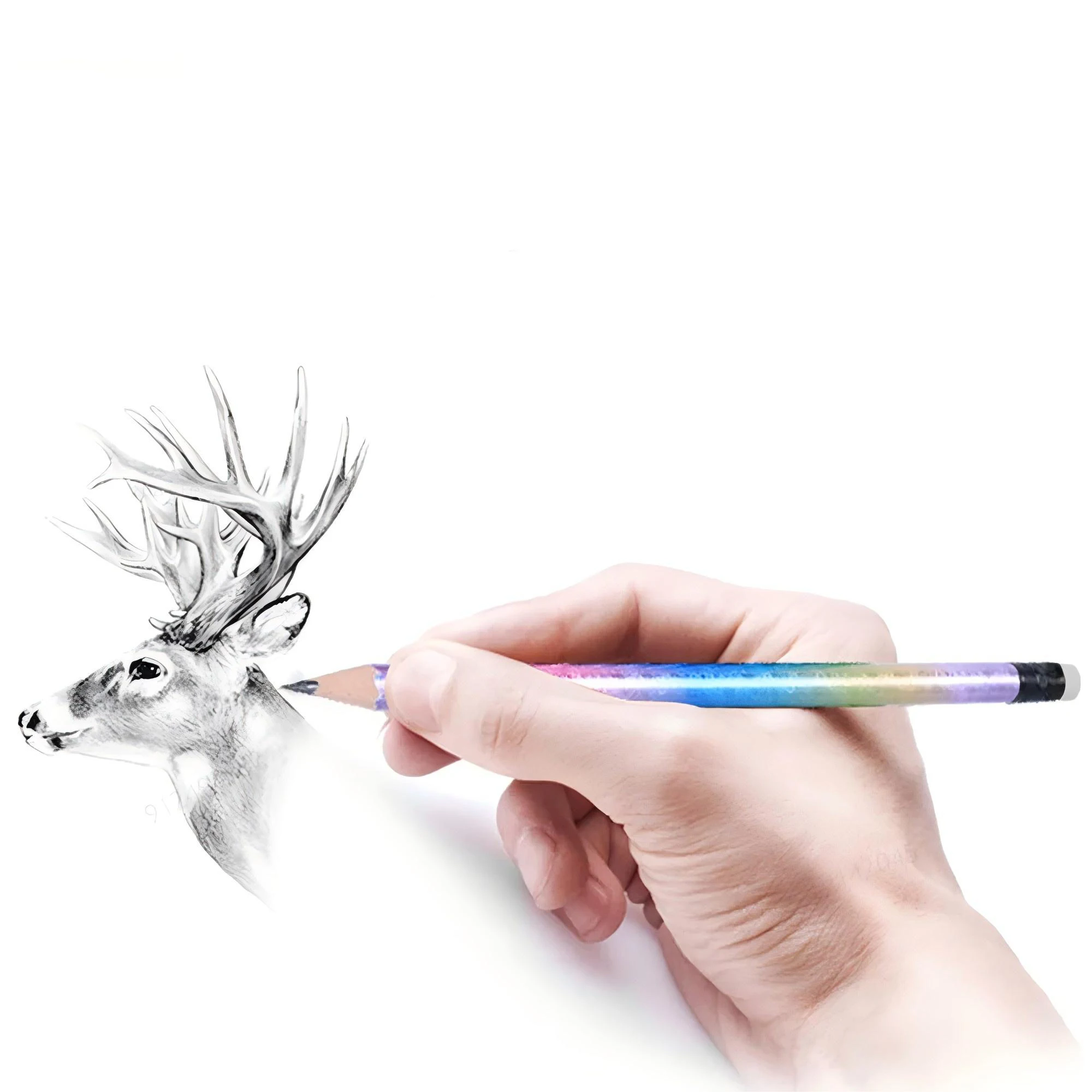 Art Drawing stationery Pencil Fantasy Starry Sky Wooden HB Pencils Student Sketch Drawing Tool School Stationery Supplies