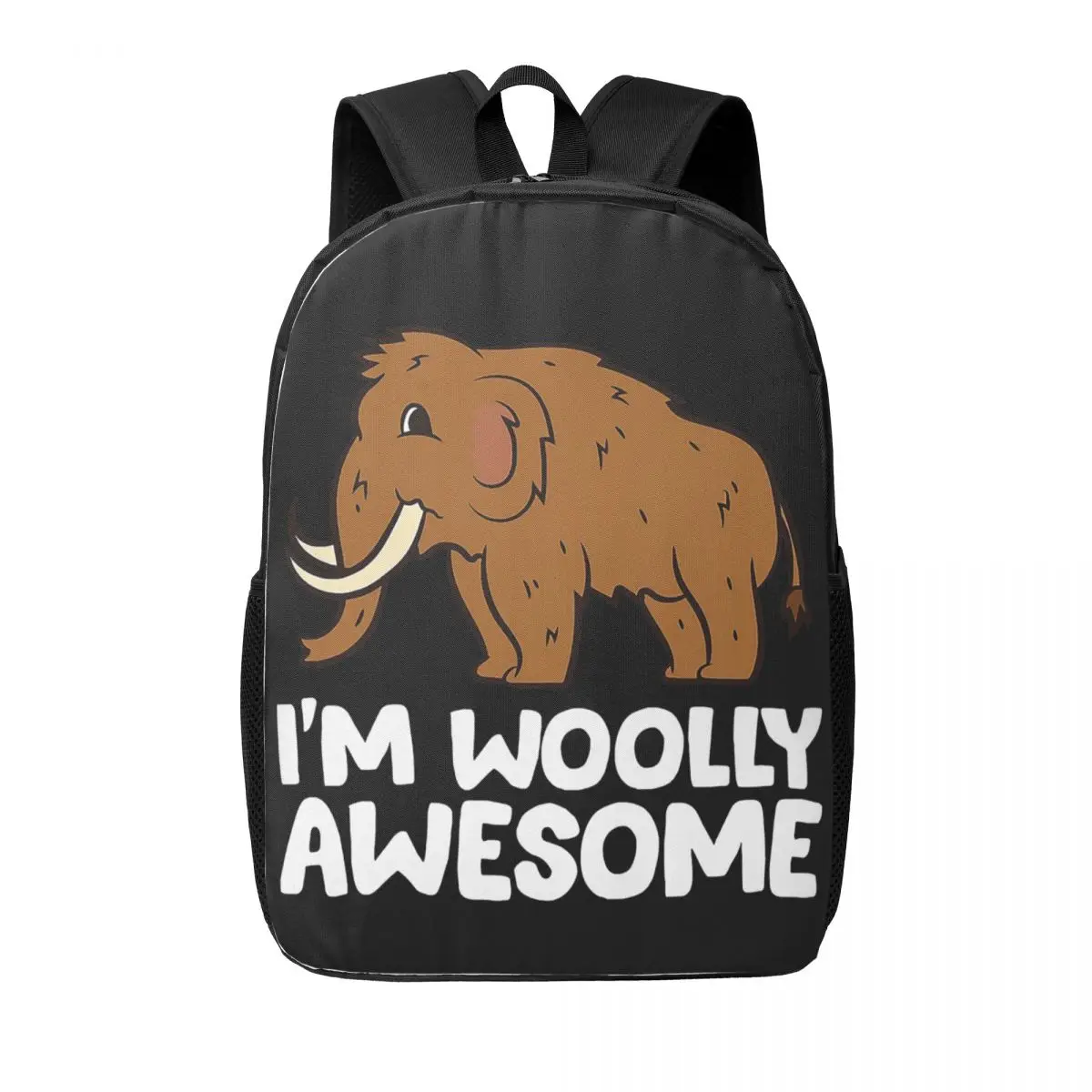 

Я шерстяной потрясающий шерстяной мамонтный женский рюкзак для мальчиков и девочек, сумка для книг, студенческие школьные сумки, портативный рюкзак, сумка на плечо