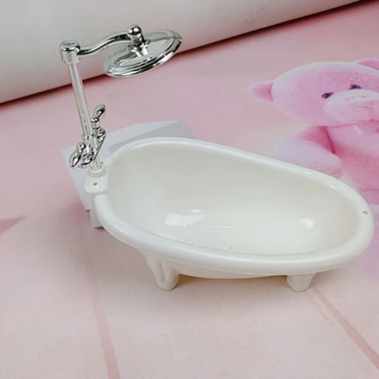 16cm Girls Princess Doll Bathroom Bath Toy Props Simulation Toilet Wash Basin Bathtub Set Doll Accessories Girls Play House Toys