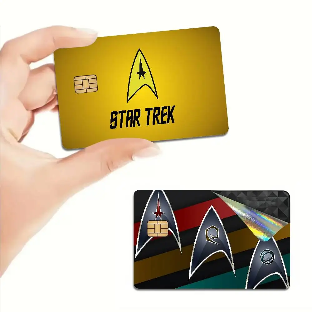 S-Star T-Trek Game Anime Sticker Film Skin Cover Case for Small Large No Chip Debit Credit Card Front Side view 3