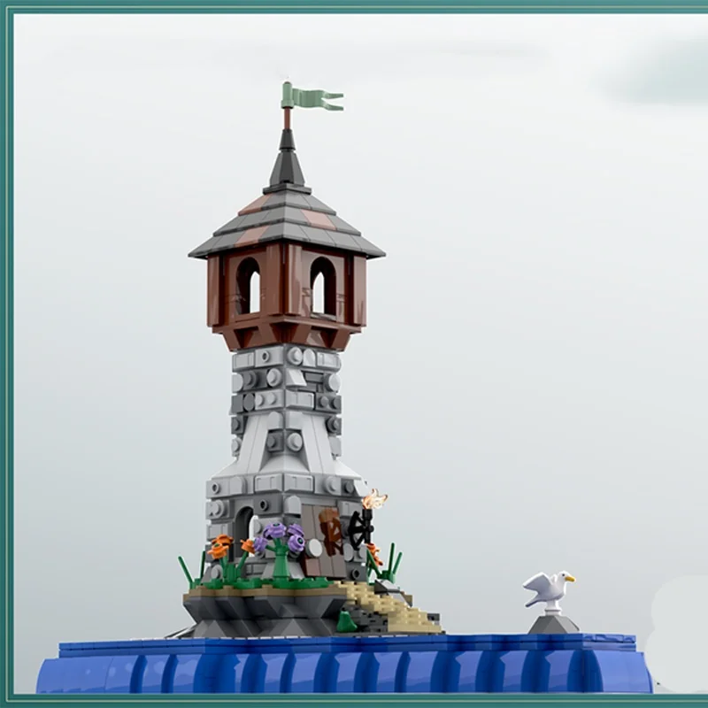 979 個 MOC ミニ灯台城モデルビルディングブロック建設アイデア教育クリスマスギフトレンガのおもちゃ子供の誕生日