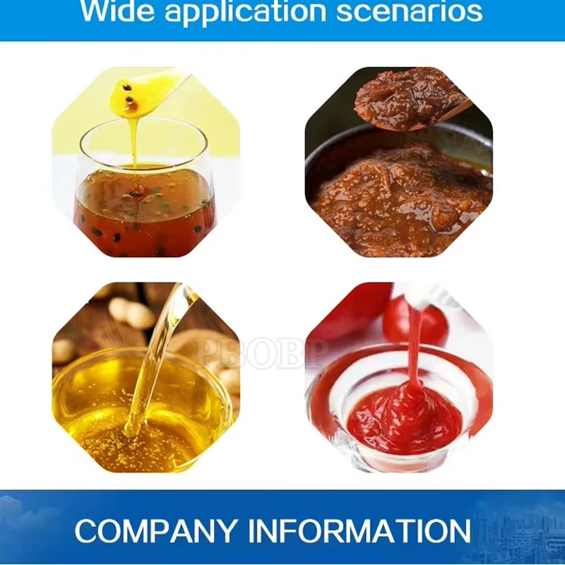 Semi-Automatic Jam Peanut Butter Sesame Sauce Bottle Filler Viscous Paste Liquid Rotor Pump Filling Machine