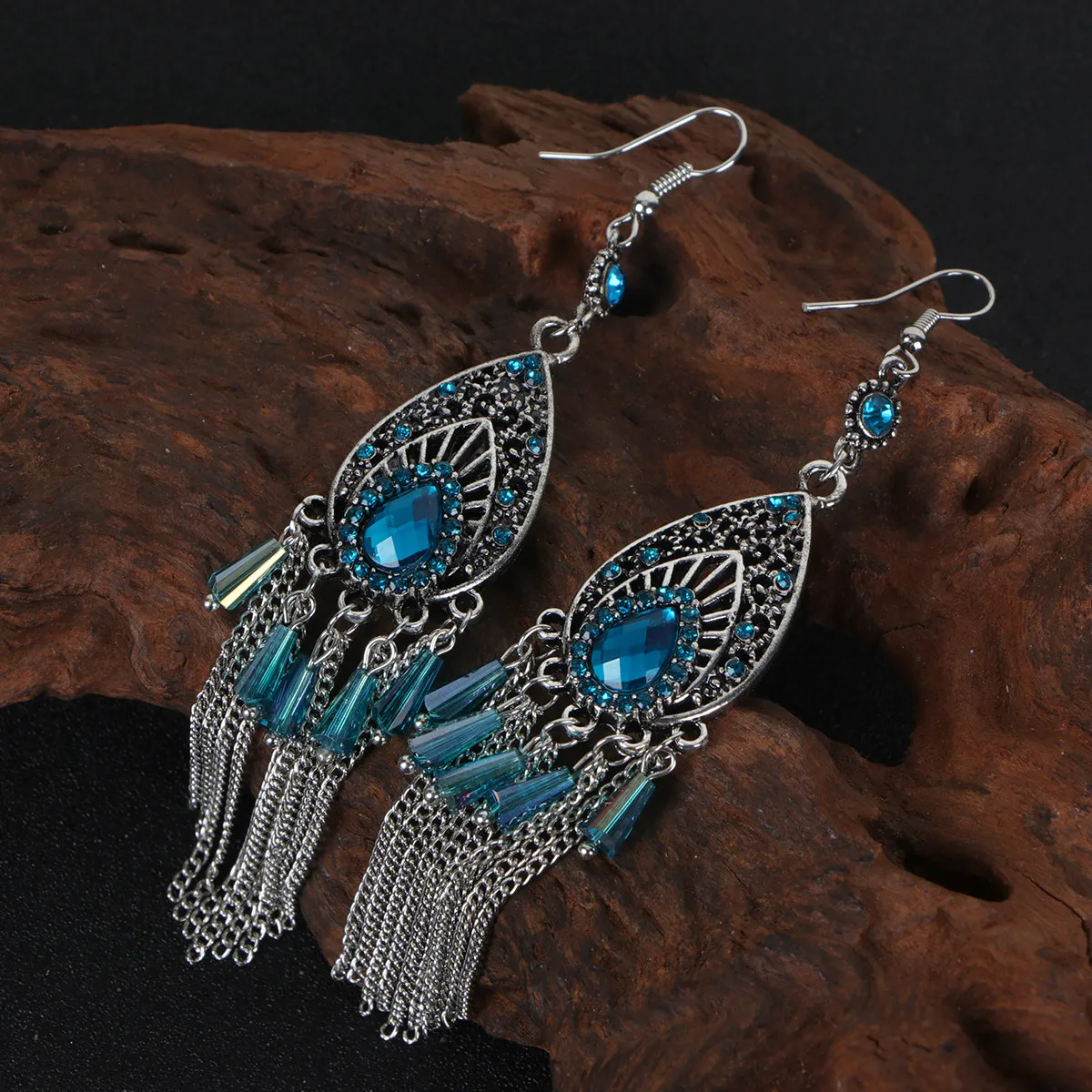 Pageant Earrings for Women Fancy Long Style Jewelry Dangling Party Dangly Hanging