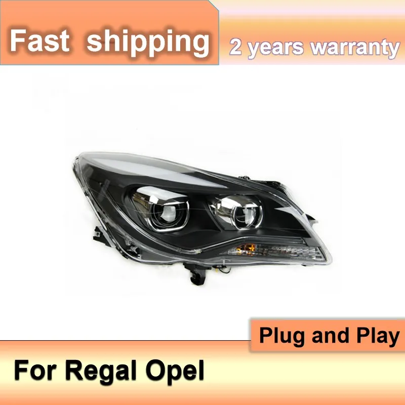 Car Styling for Buick Regal Headlight 2014 2015 2016 Verano Regal Opel Insignia LED Headlights DRL Bi Xenon Lens High Low Beam