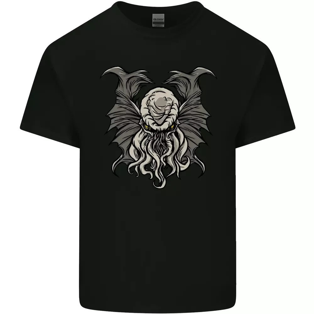 Cthulhu Entity Kraken Mens Cotton T-Shirt  Tees Cotton Luxury brand vintage oversized