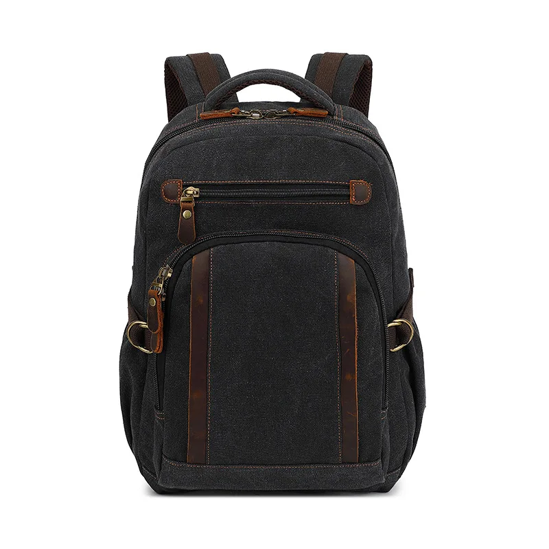 New casual cross-border backpack men's trendy retro men's computer backpack travel canvas backpack