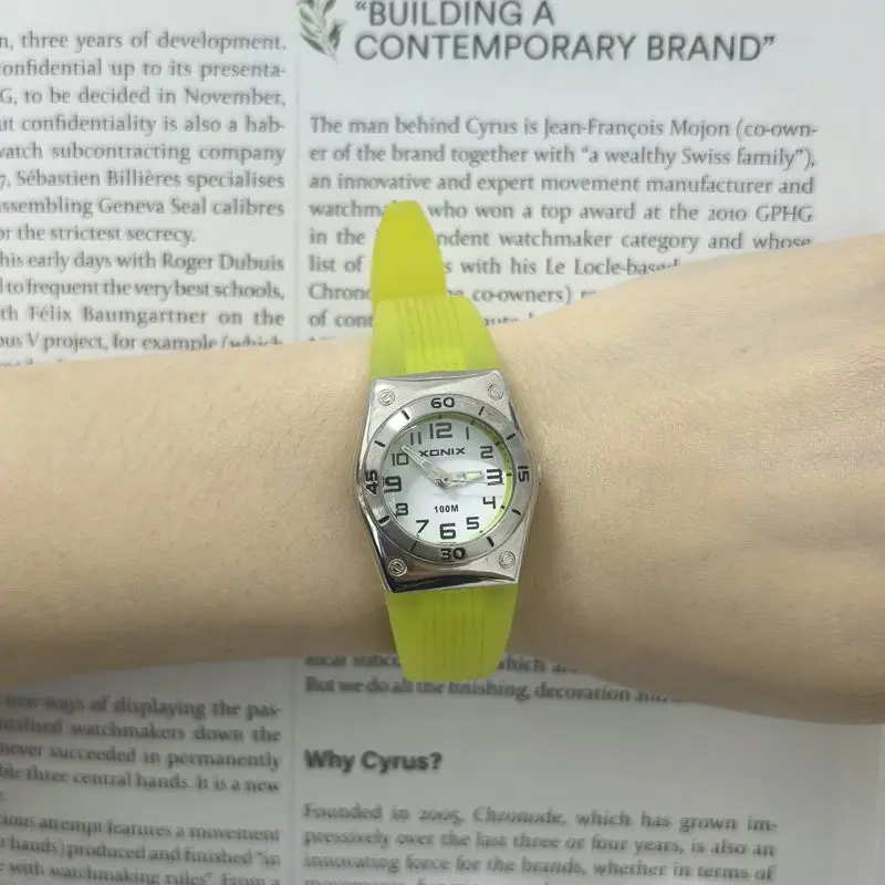 XONIX Precision Fashion Simple Cute Pointer Waterproof Student Electronic Watch Boys and Girls Children Watch Female ZW