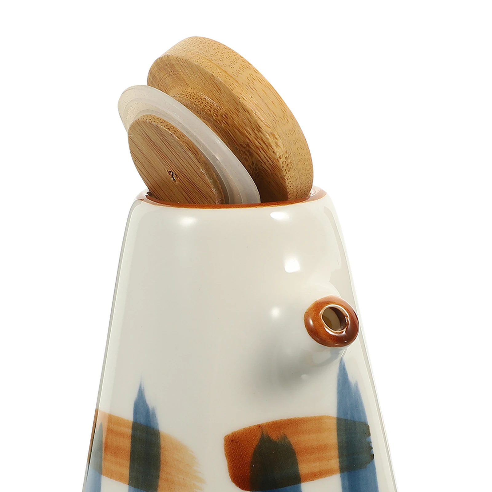 

Ceramic Sauce Bottle H Painted Vinegar Jar Kitchen Supplies Soy Dispenser Oil Pot Transparent Storage Container