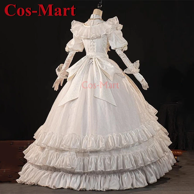 

Cos-Mart Game Identity V Marie Cosplay Costume Promised Day Sweet Elegant White Formal Dress Activity Party Role Play Clothing