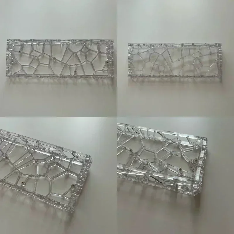 Holy60 Custom Keyboard Case High Hardness Hollow Transparent Out PC Shell for GH60/MAD60/Wooting60/win60 Keyboard Shell PC Gifts