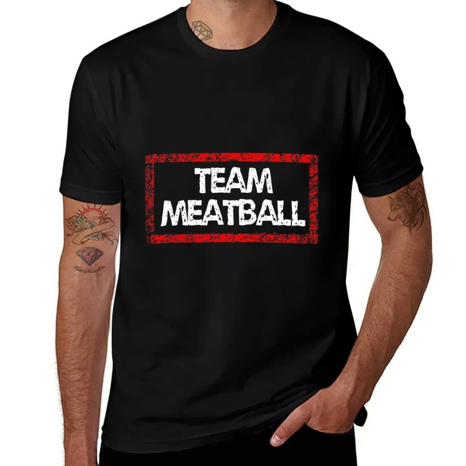 Team Meatball Shirt T-Shirt man t shirts for men T-Shirt