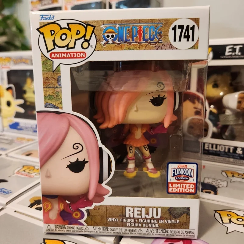 Genuine One Piece Reiju #1741 Vinyl Figure Funko Pop Official Limited Edition Statue Doll Decoration Model Collect Toys Gifts