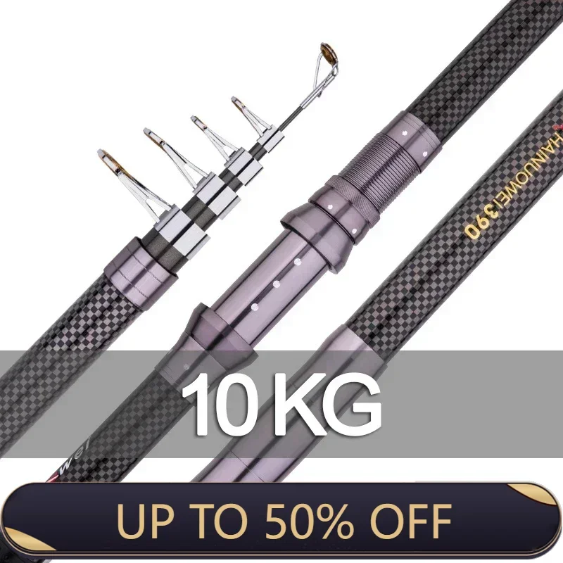 New Telescopic Portable Rotary fishing 2.4M,2.7M,3.6M,3.9M,4.5M Fishing Rod Travel Sea Boat Rock Fishing Rod Carp