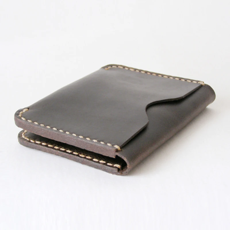 Luxury Handmade Genuine Leather Card Wallet Men Credit Card holder Women ID Sleeve Name Card Holder Cowhide Business Card Case