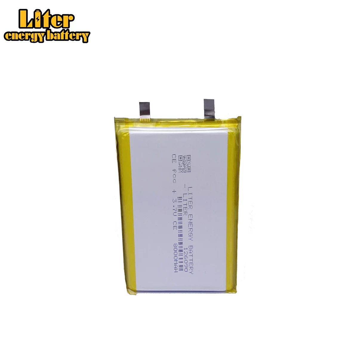 The high quality 3.7V Lithium polymer 8000mAh 126090 Soft package battery For Power Bank Bluetooth Speakers Tablet DVD battery