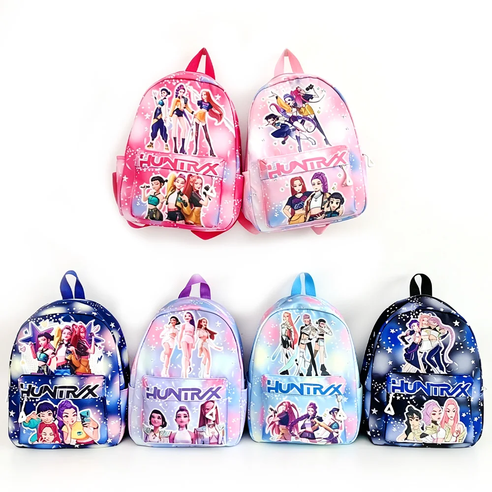 Lila 10-Zoll Leichtgewicht-Rucksack Rumi Mira Zoey Saja Schultasche für Jungen und Mädchen Moch – Detail 1