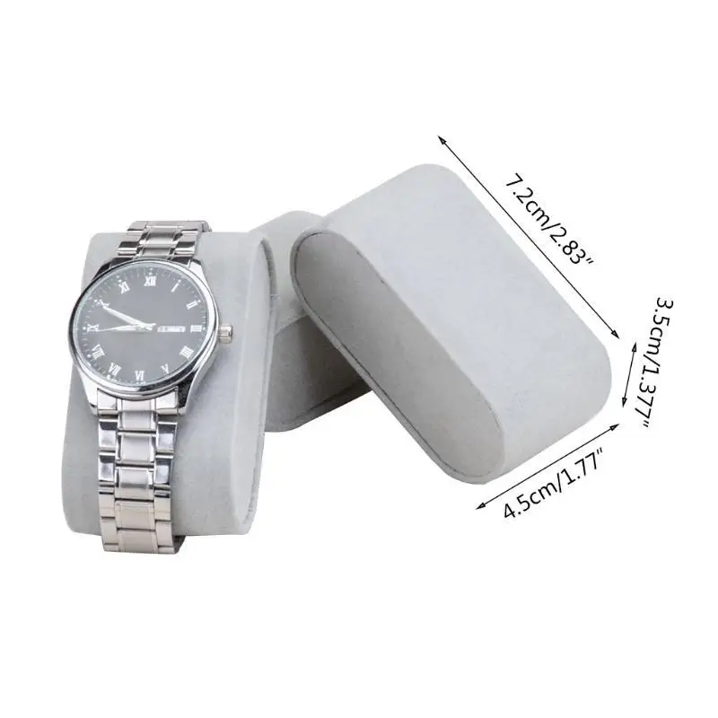 A52E 5 Stück Samt Uhr Armband Kissen Schmuck Displays Requisiten für Home Shops – Detail 6