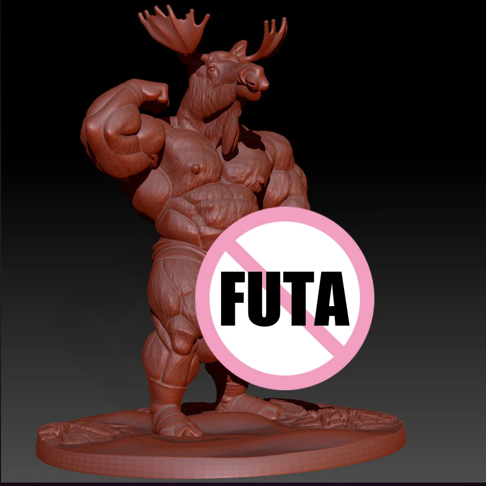 

Sexy Fitness Muscle Deer 1/24 Scale Resin Figure Model Kit Diorama Unassembled Unpainted Doll 3D Printing DIY Statue Crafts Toy