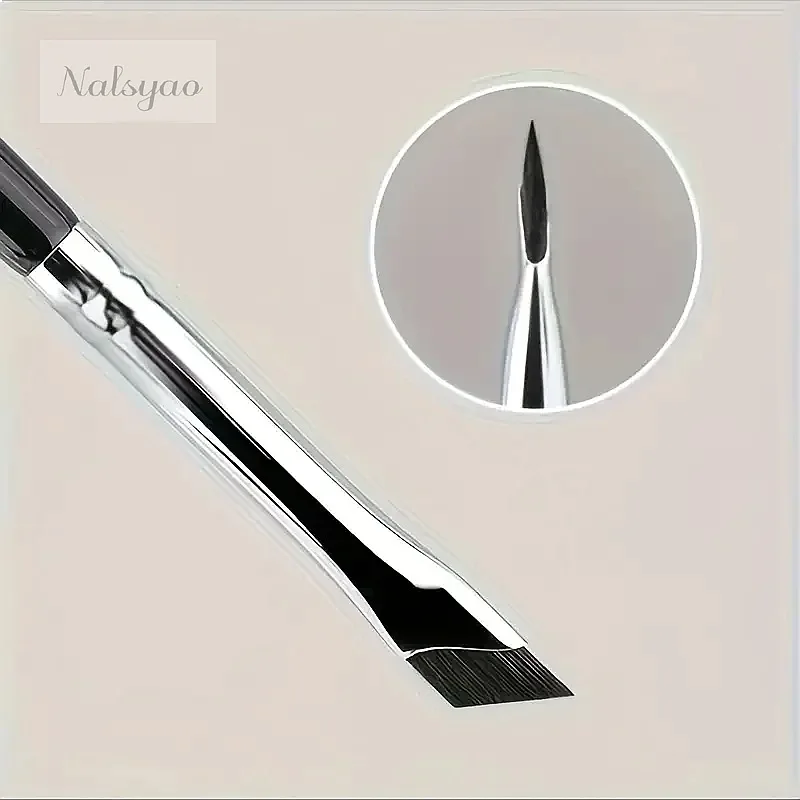 2/5Pc Karsyngirl Upgrade Blade Eyeliner Brush Ultra Thin Fine Angle Flat Eyebrow Brush Precise Detail Makeup Tool