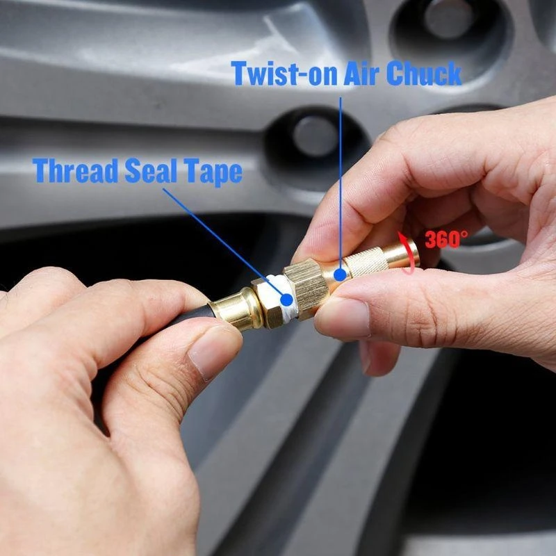 

124B 200PSI Digital Tire Tyre Inflator Pressure Gauge Tester LCD Air Compressor Pump