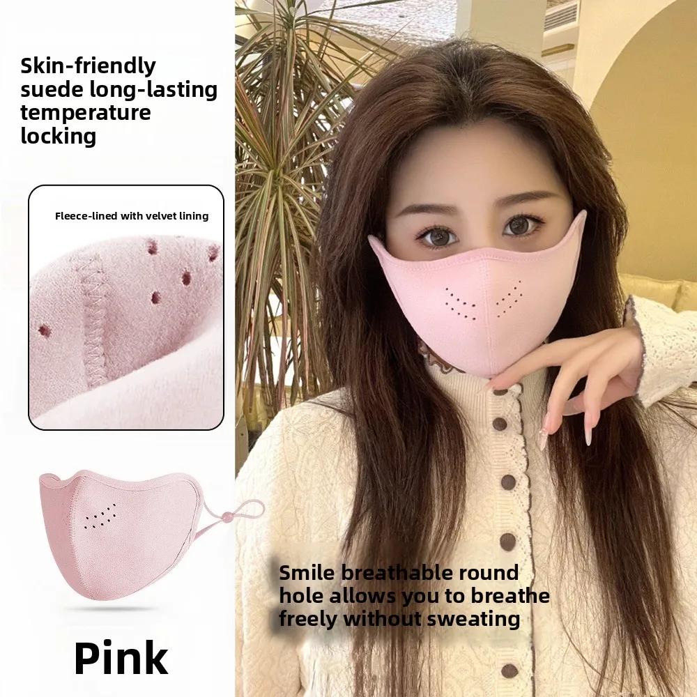 Nouveau Masque chaud respirant lavable anti-poussière voile visage couverture automne et hiver