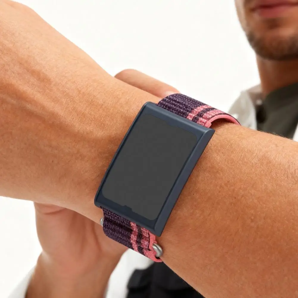 ل Huami هيليو سوار حزام قسمين البرية النايلون حلقة ل Amazfit ساعة ذكية حزام 22 مللي متر عرض قابل للتعديل الفرقة U2V6