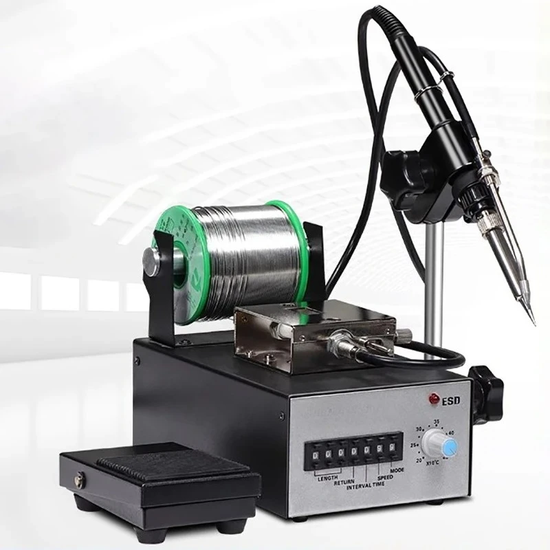 Applicable to 375+ Semi-automatic Soldering Machine, High-power Foot Operated Soldering Iron,Automatic tin feeding constant temp