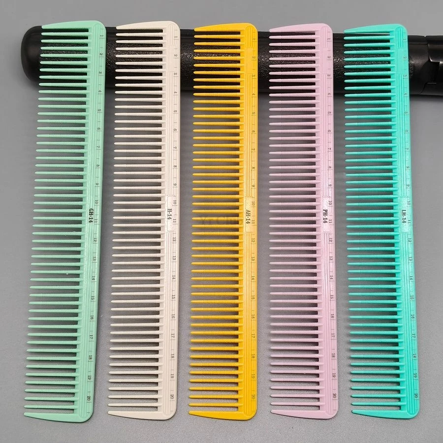 Japanese Style Hair Cutting Comb With Scale Hairsalon Barber Hairdressing Combs Trim Women's Long Hair Screw Thread Hairbrush