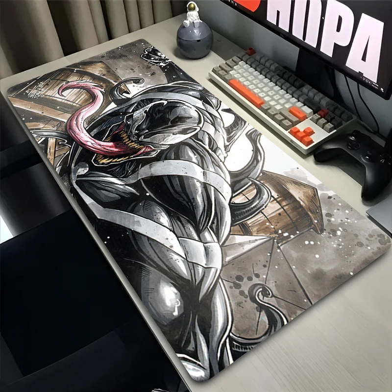 

Venom Marvel Mousepad Large Office Laptop Pads Pc Gaming XXL Custom HD Playmat Table Extended Mouse Pad Office Non-slip Deskpad