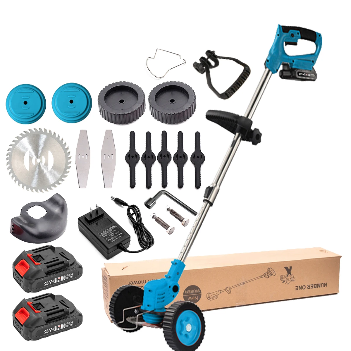 

Portable Grass Trimmer and Brush Cutter Machine Electric Best Battery Powered Lawn Mower for Grass Cutting