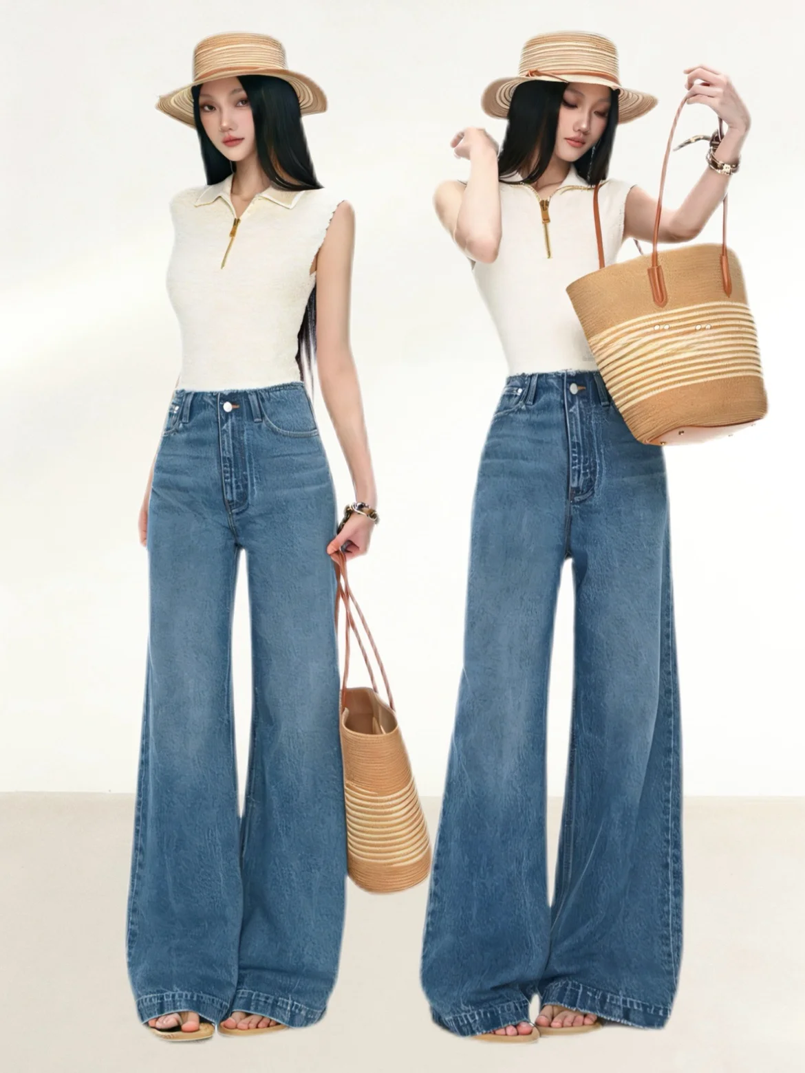 

Elegant Knitted Short Sleeve Top And High Waist Flared Pants Set in Soft Plush Fabric Casual Summer Outfit for Women