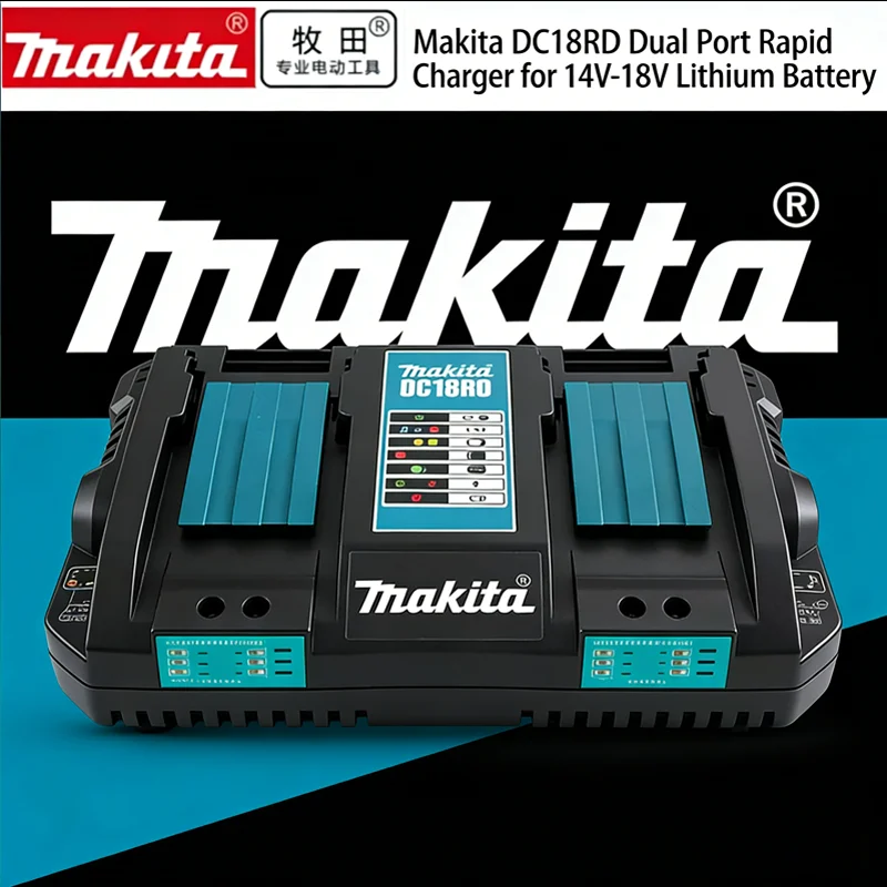 

DC18RC Li-ion Battery 3A Charger Original Makita 18V 14.4V BL1860B,BL1850B,BL1840,BL1830,BL1820,BL1415,BL1440 Power tool Charger