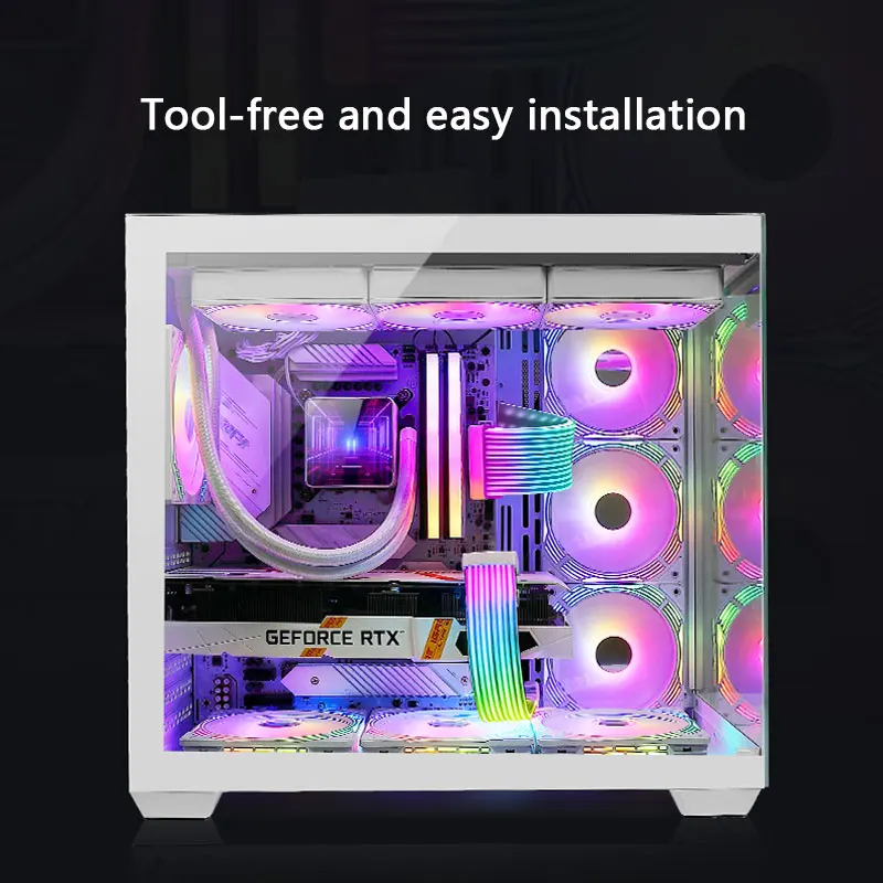 UPSIREN 구부릴 수 있는 ARGB 라이트 보드, 그래픽 카드에 적합 24핀/8핀/2x8핀/12VHPWR/마더보드 장식 조명 스트립