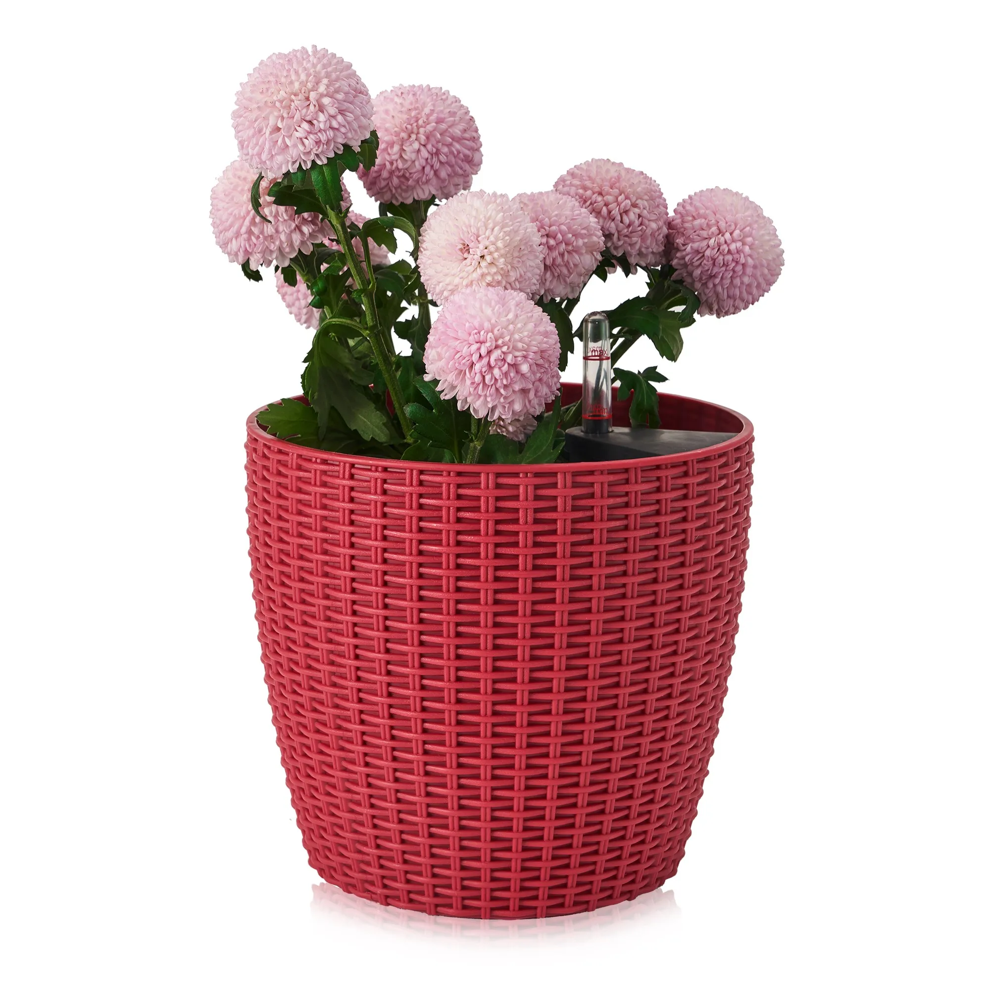 8.46inch Plastic Rattan Flower Pot Planter  Self-watering  for Garden and Home Decorations